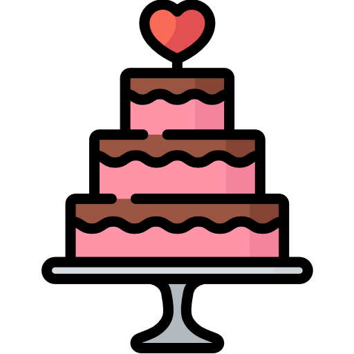 pastel de boda icono gratis