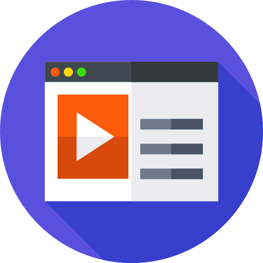 reproductor de video icono gratis