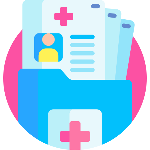 informe médico icono gratis