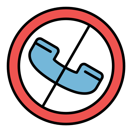 sin contacto icono gratis