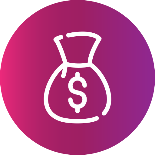 bolsa de dinero icono gratis