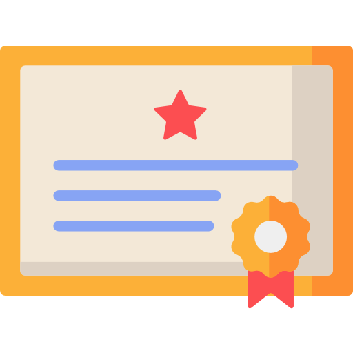 certificado icono gratis