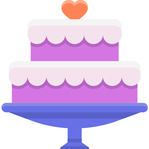 pastel de boda icono gratis