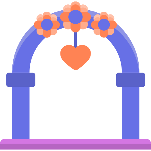 arco de boda icono gratis