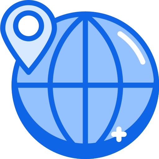 Earth globe Darius Dan Blue icon