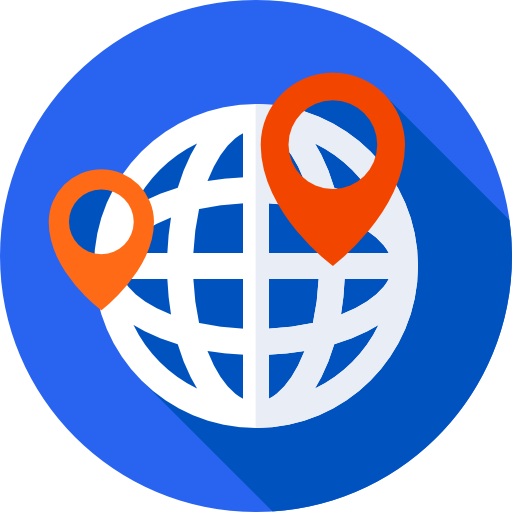 Globe Flat Circular Flat icon