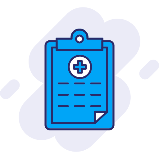 informe médico icono gratis