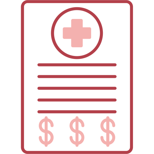 Medical bill free icon