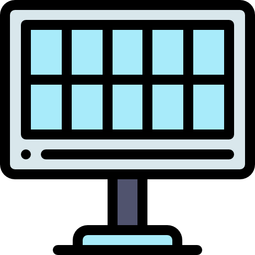 paneles solares icono gratis