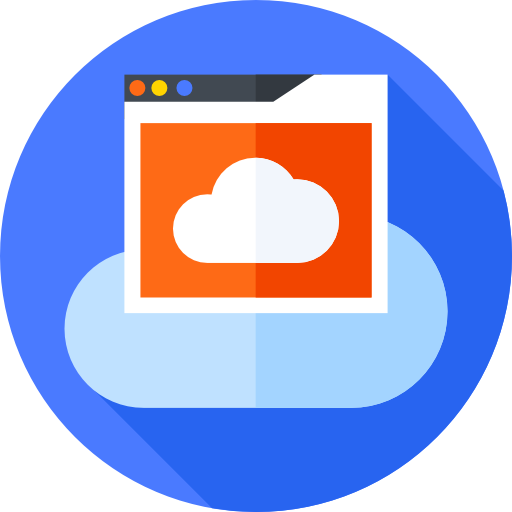 computación en la nube icono gratis