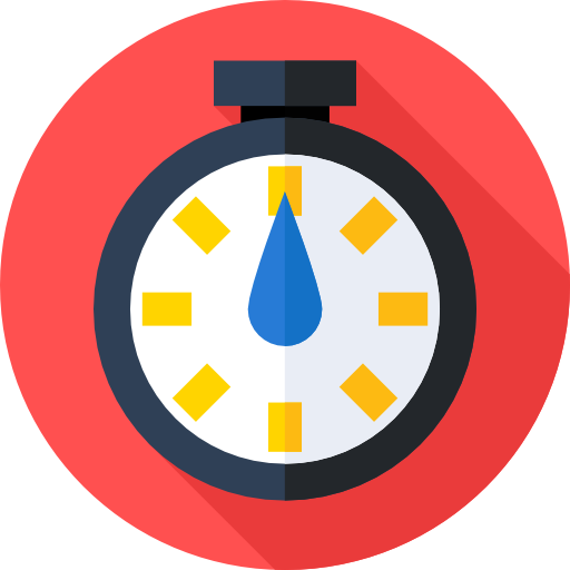 Stopwatch Flat Circular Flat icon