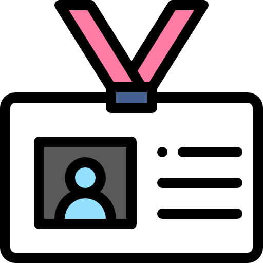 tarjeta de identificación icono gratis