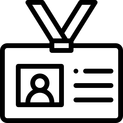 tarjeta de identificación icono gratis