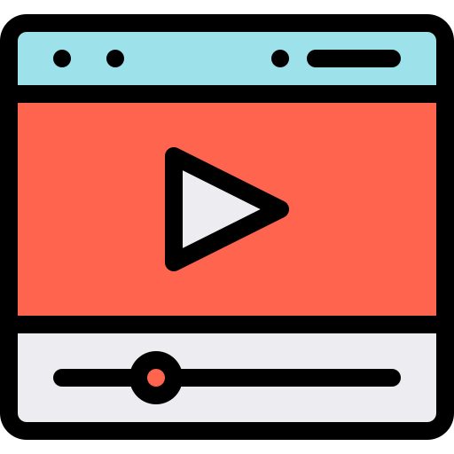 reproductor de video icono gratis