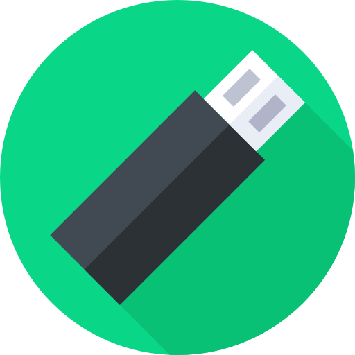 Pendrive icon Flat Circular Flat