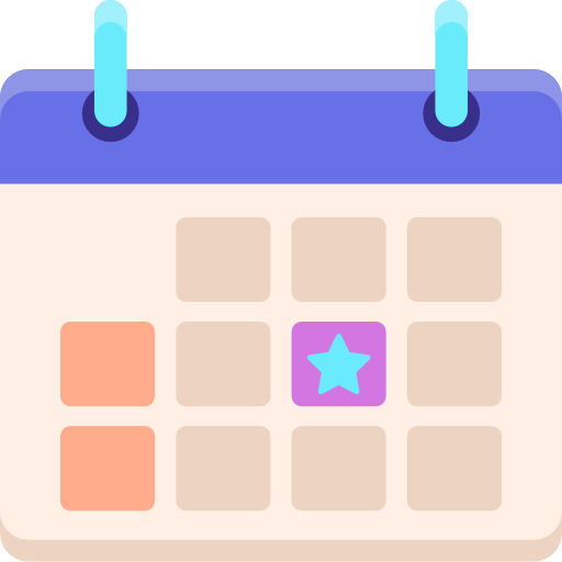 Calendar Flaticons.com Lineal Color icon