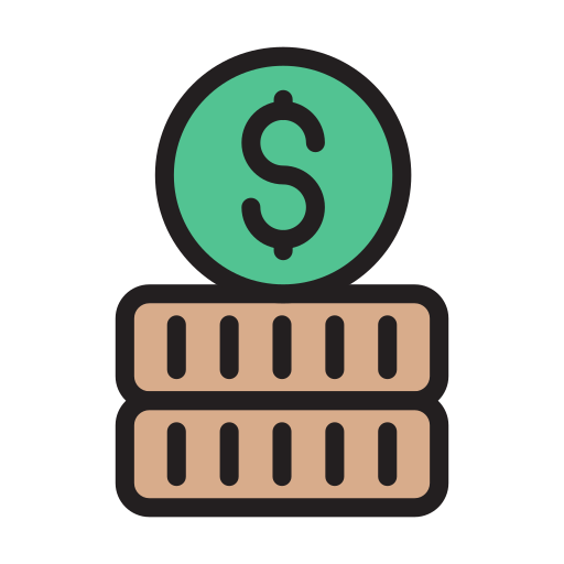 monedas icono gratis