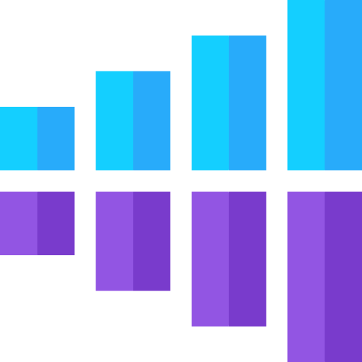 gráfico de barras icono gratis