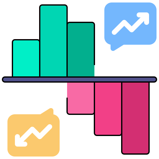 gráfico de barras icono gratis