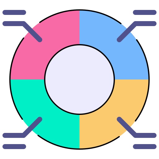 gráfico circular icono gratis