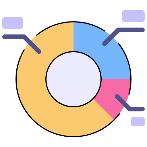 gráfico circular icono gratis