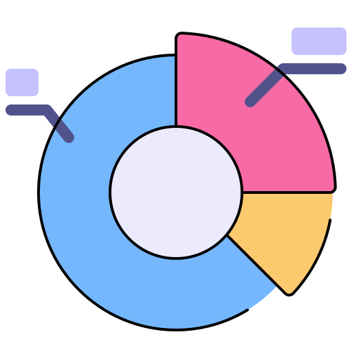 gráfico circular icono gratis