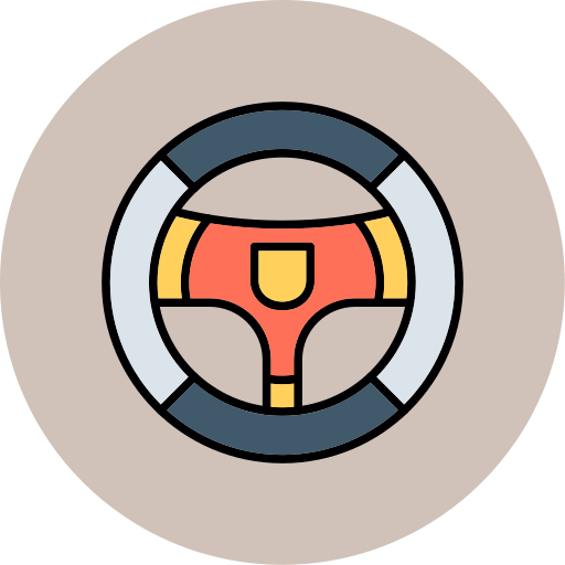 Steering wheel free icon