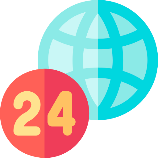 24 heures Icône gratuit 24 heures Icône gratuit