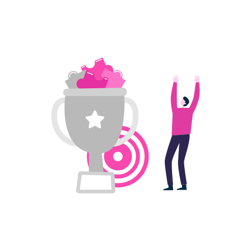 niño ganador icono gratis