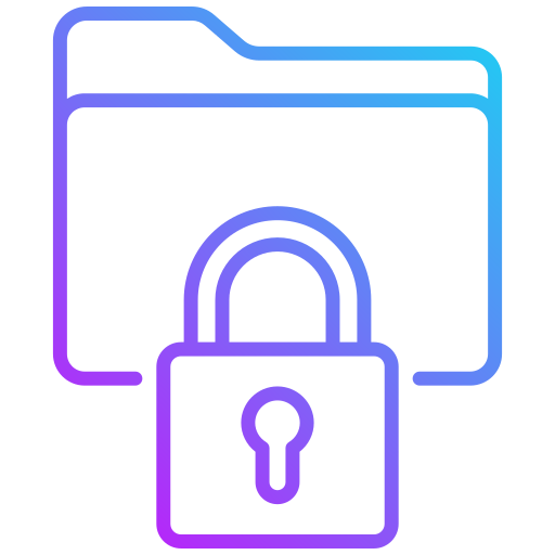 seguridad de datos icono gratis