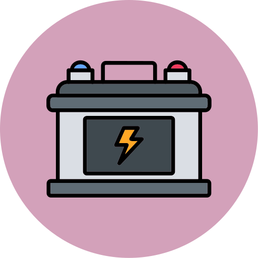 batería de coche icono gratis