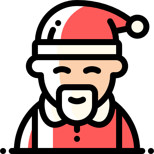 papá noel icono gratis