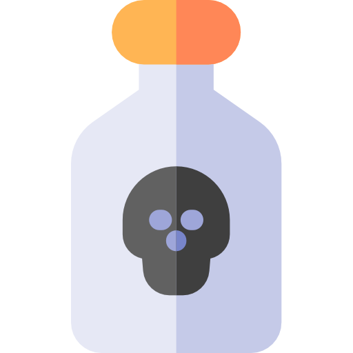 Poison Basic Rounded Flat Icon