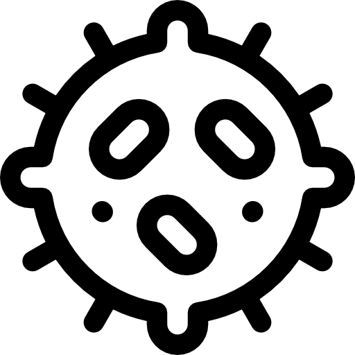 Bacteria Basic Rounded Lineal icon