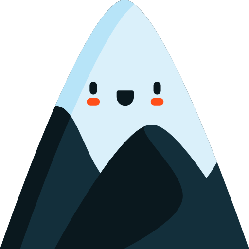 Mountain Kawaii Flat icon