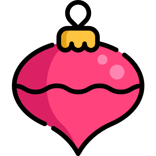 pelota de navidad icono gratis