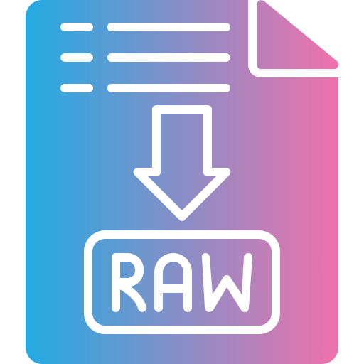 archivo raw icono gratis