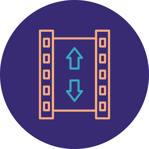 película de cámara icono gratis