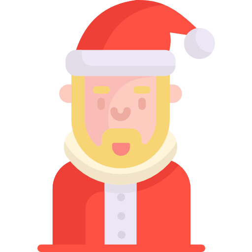 papá noel icono gratis