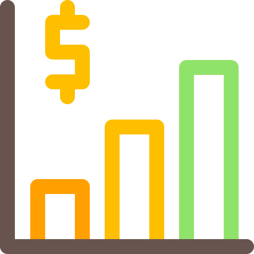 gráfico de barras icono gratis