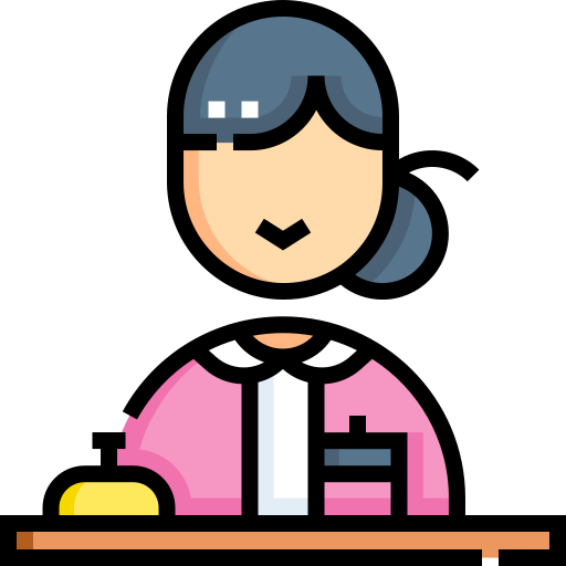 recepcionista icono gratis