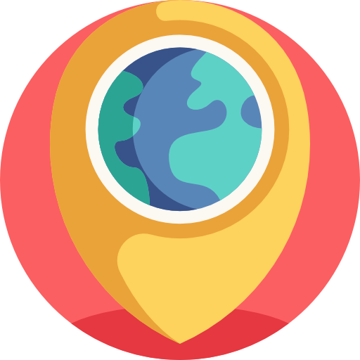 geografía icono gratis