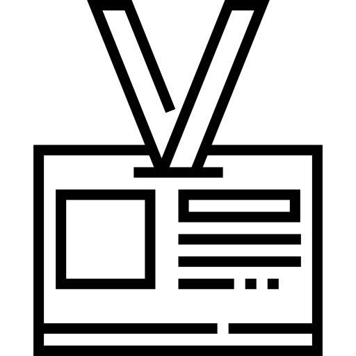 tarjeta de identificación icono gratis