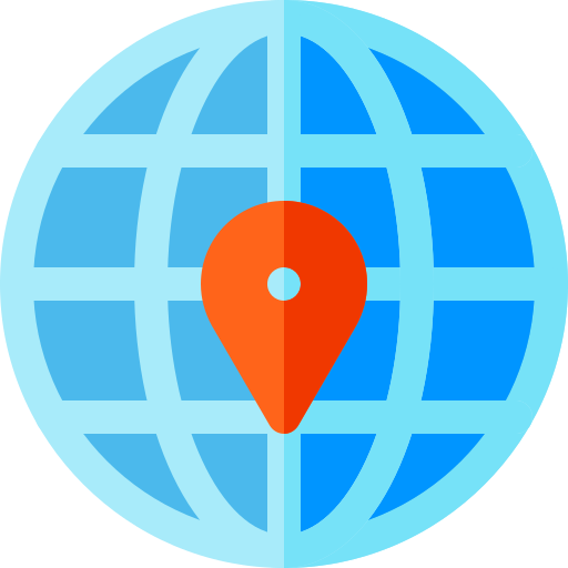 Globe grid Basic Rounded Flat icon