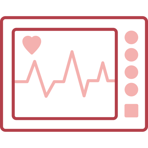 máquina de ecg icono gratis