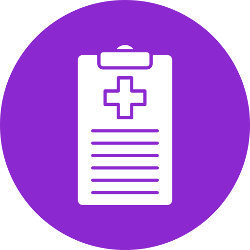 informe médico icono gratis