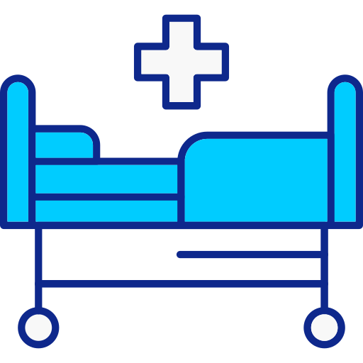 cama de hospital icono gratis