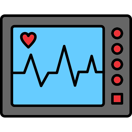 máquina de ecg icono gratis