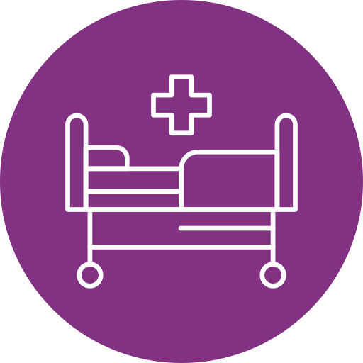 cama de hospital icono gratis