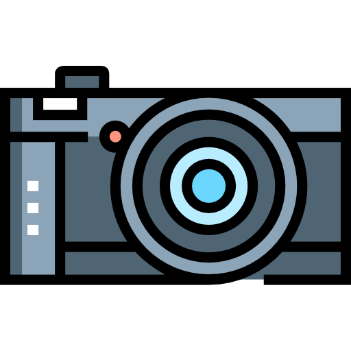 Camera Detailed Straight Lineal color icon